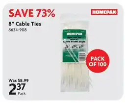 Home Hardware 8 Cable Ties offer