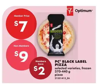 No Frills PC BLACK LABEL PIZZA offer