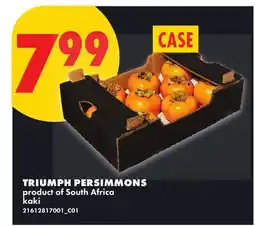No Frills TRIUMPH PERSIMMONS offer