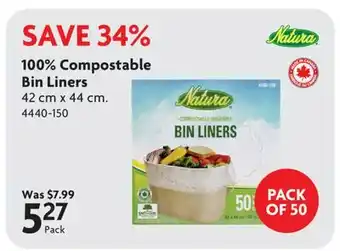 Home Hardware 100% Compostable Bin Liners offer