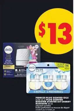 No Frills FEBREZE PLUG SCENTED OILS, 3x26 ML OR PLUG SCENTED BOOMS STARTER KIT CHERRY BLOSSOM, 26 mL offer