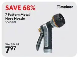 Home Hardware Melnor 7 Pattern Metal Hose Nozzle offer