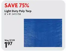 Home Hardware Light Duty Poly Tarp offer