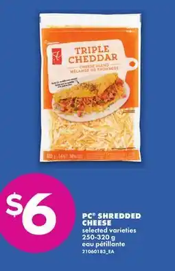 No Frills PC SHREDDED CHEESE offer