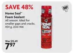 Home Hardware Home Seal Foam Sealant offer