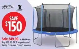 Canadian Tire 14´ Trampoline and Safety Enclosure Combo offer