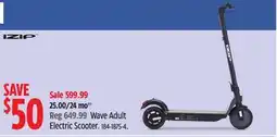 Canadian Tire iZIP Wave Adult Electric Scooter offer