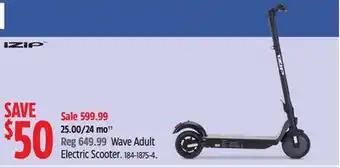 Canadian Tire iZIP Wave Adult Electric Scooter offer