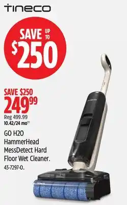 Canadian Tire GO H2O HammerHead MessDetect Hard Floor Wet Cleaner offer