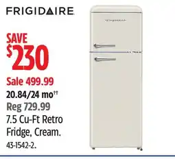 Canadian Tire FRIGIDAIRE 7.5 Cu-Ft Retro Fridge, Cream offer