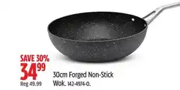 Canadian Tire Heritage the Rock 30cm Forged Non-Stick Wok offer