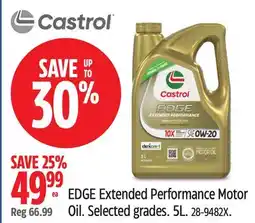 Canadian Tire EDGE Extended Performance Motor Oil offer