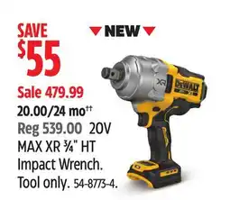 Canadian Tire 20V MAX XR 3⁄4 HT Impact Wrench offer