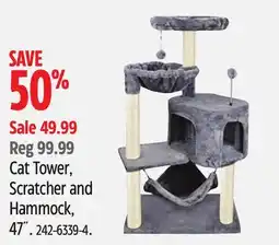 Canadian Tire Cat Tower, Scratcher and Hammock offer