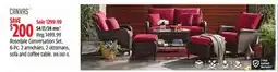 Canadian Tire Canvas Rosedale Conversation Set, 6-Pc. 2 armchairs, 2 ottomans, sofa and coffee table offer
