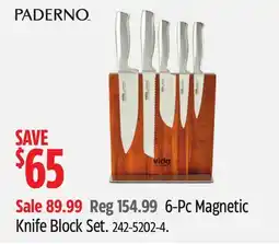 Canadian Tire 6-Pc Magnetic Knife Block Set offer