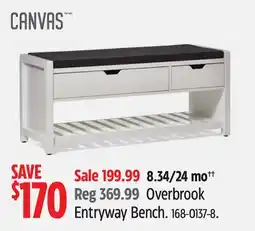 Canadian Tire Overbrook Entryway Bench offer