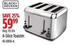 Canadian Tire BLACK + DECKER 4-Slice Toaster offer