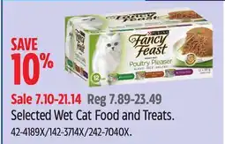 Canadian Tire Selected Wet Cat Food and Treats offer