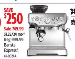 Canadian Tire Breville Barista Express offer