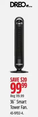 Canadian Tire 36 Smart Tower Fan offer
