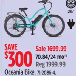 Canadian Tire Raleigh Oceania Bike offer