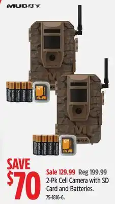 Canadian Tire 2-Pk Cell Camera with SD Card and Batteries offer
