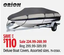Canadian Tire Deluxe Boat Covers offer