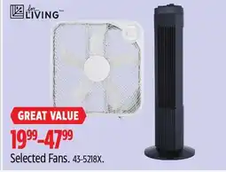 Canadian Tire Selected Fans offer