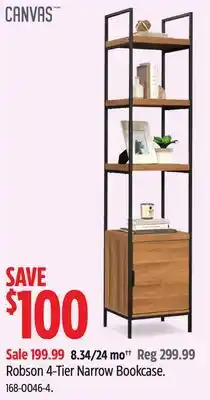 Canadian Tire Robson 4-Tier Narrow Bookcase offer