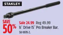 Canadian Tire 1⁄2˝ Drive 15˝ Pro Breaker Bar offer