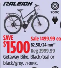 Canadian Tire Raleigh Getaway Bike offer