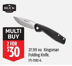 Canadian Tire BUCK Kingsman Folding Knife offer