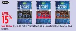 Canadian Tire Scotts Nature Scapes Mulch, 42.5L. Available in Red, Brown or Black offer
