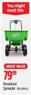 Canadian Tire Broadcast Spreader offer