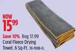 Canadian Tire Simoniz Coral Fleece Drying Towel offer