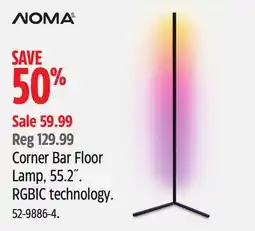 Canadian Tire NOMA Corner Bar Floor Lamp offer
