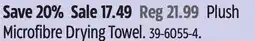 Canadian Tire Simoniz Plush Microfibre Drying Towel offer