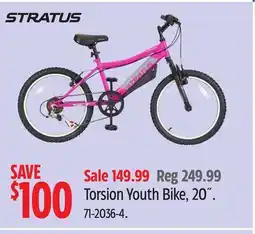 Canadian Tire STRATUS Torsion Youth Bike, 20˝ offer