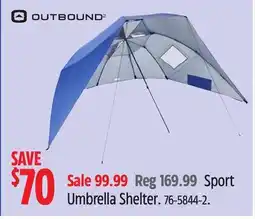 Canadian Tire Outbound Sport Umbrella Shelter offer