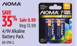 Canadian Tire Noma 4/9V Alkaline Battery Pack offer