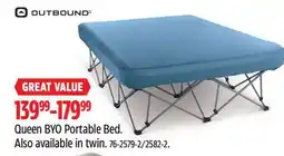 Canadian Tire Queen BYO Portable Bed. Also available in twin offer