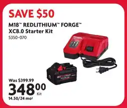 Home Hardware M18 REDLITHIUM FORGE XC8.0 Starter Kit offer