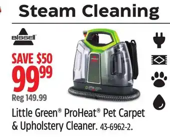 Canadian Tire BISSELL Little Green ProHeat Pet Carpet & Upholstery Cleaner offer