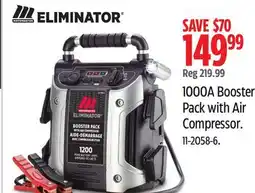 Canadian Tire MotoMaster 1000A Booster Pack with Air Compressor offer