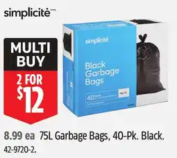 Canadian Tire 75L Garbage Bags, 40-Pk offer