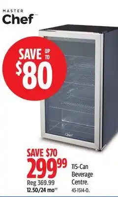 Canadian Tire MasterChef 115-Can Beverage Centre offer