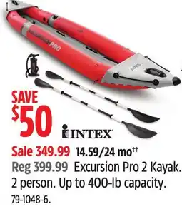 Canadian Tire Excursion Pro 2 Kayak offer