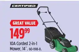 Canadian Tire 10A Corded 2-in-1 Mower, 14˝ offer