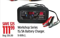 Canadian Tire Motomaster Workshop Series 15/3A Battery Charger offer